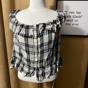 Ladies Plus size off the shoulder Top